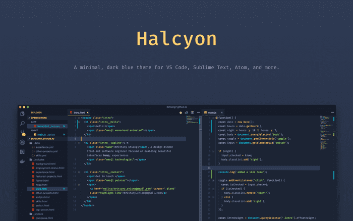 Halcyon Theme